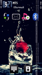 Cherry Splash theme screenshot