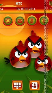 Скриншот темы Angry Birds 10