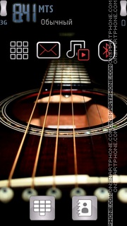 Скриншот темы Guitar Music