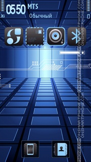 Techno Dark theme screenshot