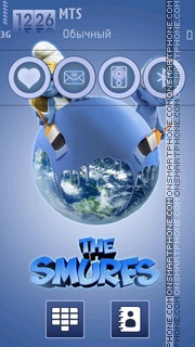 Скриншот темы Smurfs World