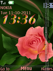 Orange rose tema screenshot