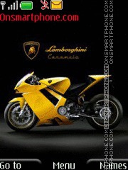 Capture d'écran Lamborghini Caramelo thème