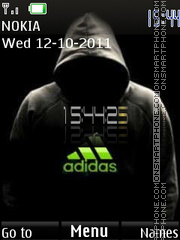 Adidas Clock tema screenshot