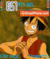 One Piece Luffy theme screenshot