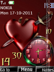 Love Heart SWF theme screenshot