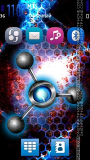 Blue Atom Hd Theme-Screenshot