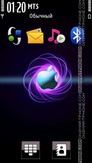 Capture d'écran Apple Neon thème