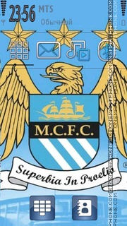Скриншот темы Manchester City 01
