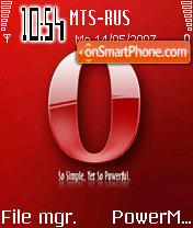 Opera 01 es el tema de pantalla