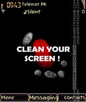 Clean Your Screen es el tema de pantalla