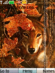 Autumn n Wolf theme screenshot