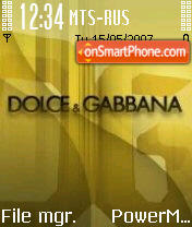 Dolceandgabbana theme screenshot