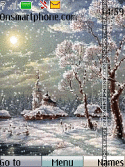 Winter Village theme screenshot