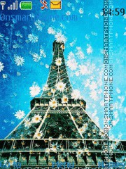 Eiffel Tower in France theme screenshot