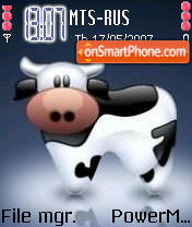 Capture d'écran Cow 01 thème