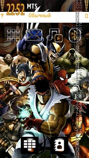 Comics Heroes tema screenshot