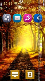 Autumn Road 04 tema screenshot