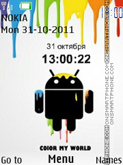 Скриншот темы Android Clock