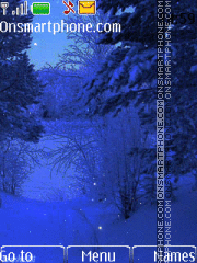 Winter evening theme screenshot
