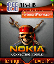 Pirated Nokia es el tema de pantalla