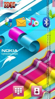 Abstract Nokia 05 theme screenshot