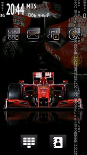 F1 Race Car theme screenshot
