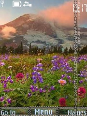 Capture d'écran Mountains and Flowers thème