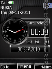 Dual Date Clock tema screenshot