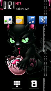 Devil Kitty theme screenshot