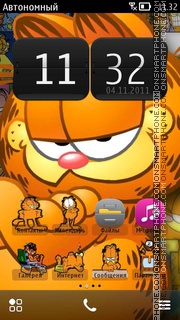 Garfield For N8 tema screenshot