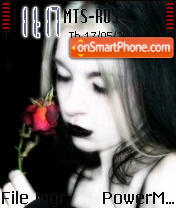Goth Girl theme screenshot