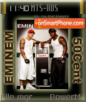 Eminem and 50Cent theme screenshot