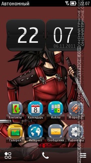 Ninja Girl 02 theme screenshot