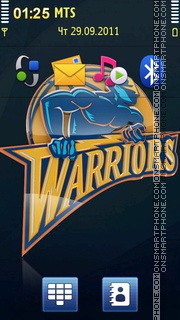 Capture d'écran Golden State Warriors thème
