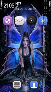 Gothic Fairies tema screenshot