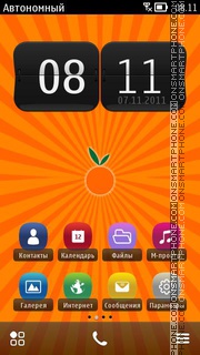Orange Black Theme-Screenshot