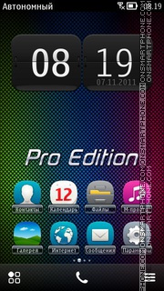 Pro Edition tema screenshot