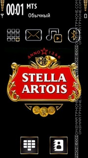 Stella Artois theme screenshot