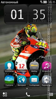 Скриншот темы Valentino Rossi 06