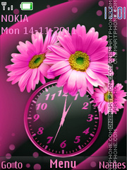 Скриншот темы Pink Flowers