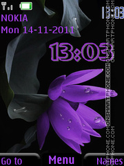 Purple lotos tema screenshot