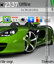 Green Car 05 tema screenshot