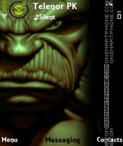 Capture d'écran Hulk thème