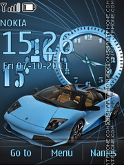 Lamborghini Clock 04 theme screenshot