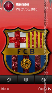 Capture d'écran Barca red thème