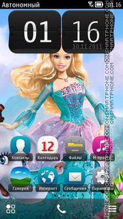 Скриншот темы Barbie 09