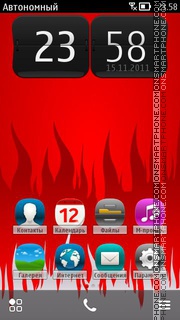Indonesia Flame tema screenshot