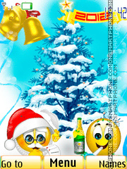 Happy New Year 2012 02 theme screenshot
