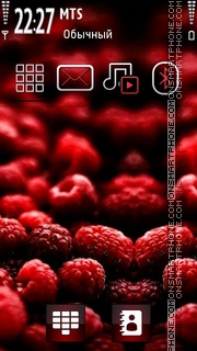 Скриншот темы Rasberries